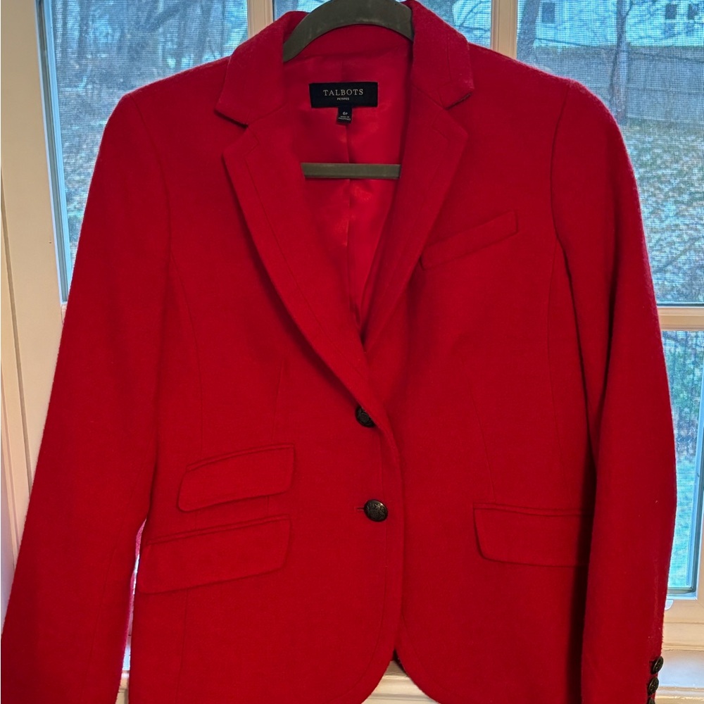 Talbots Bold Red Women's Blazer